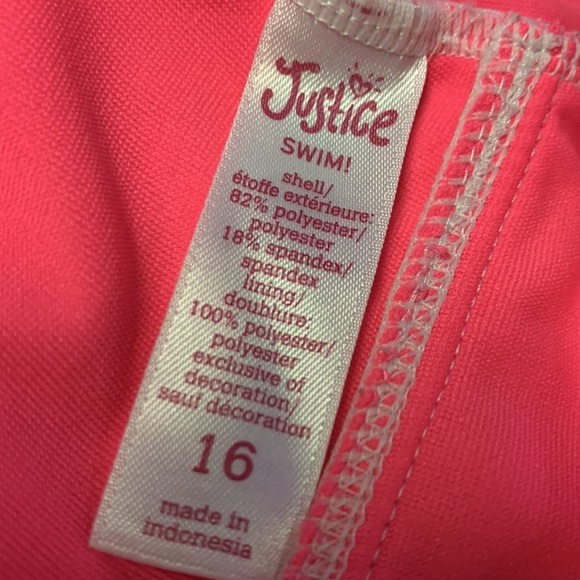 Justice Girls Swimwear Tankini Set (swim suit) - Picture 6 of 6